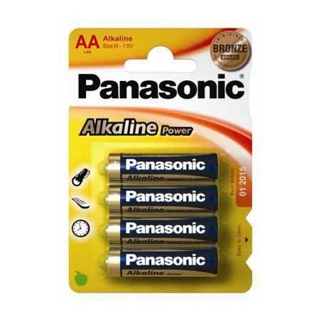 "Panasonic 1x4 Alkaline Power Batteries LR6APB/4BP - Long-Lasting Performance"